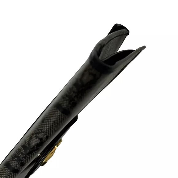 Vintage Celine "Sarky Line C" Macadam Print Long Wallet – Navy Canvas & Leather - Picture 5 of 11